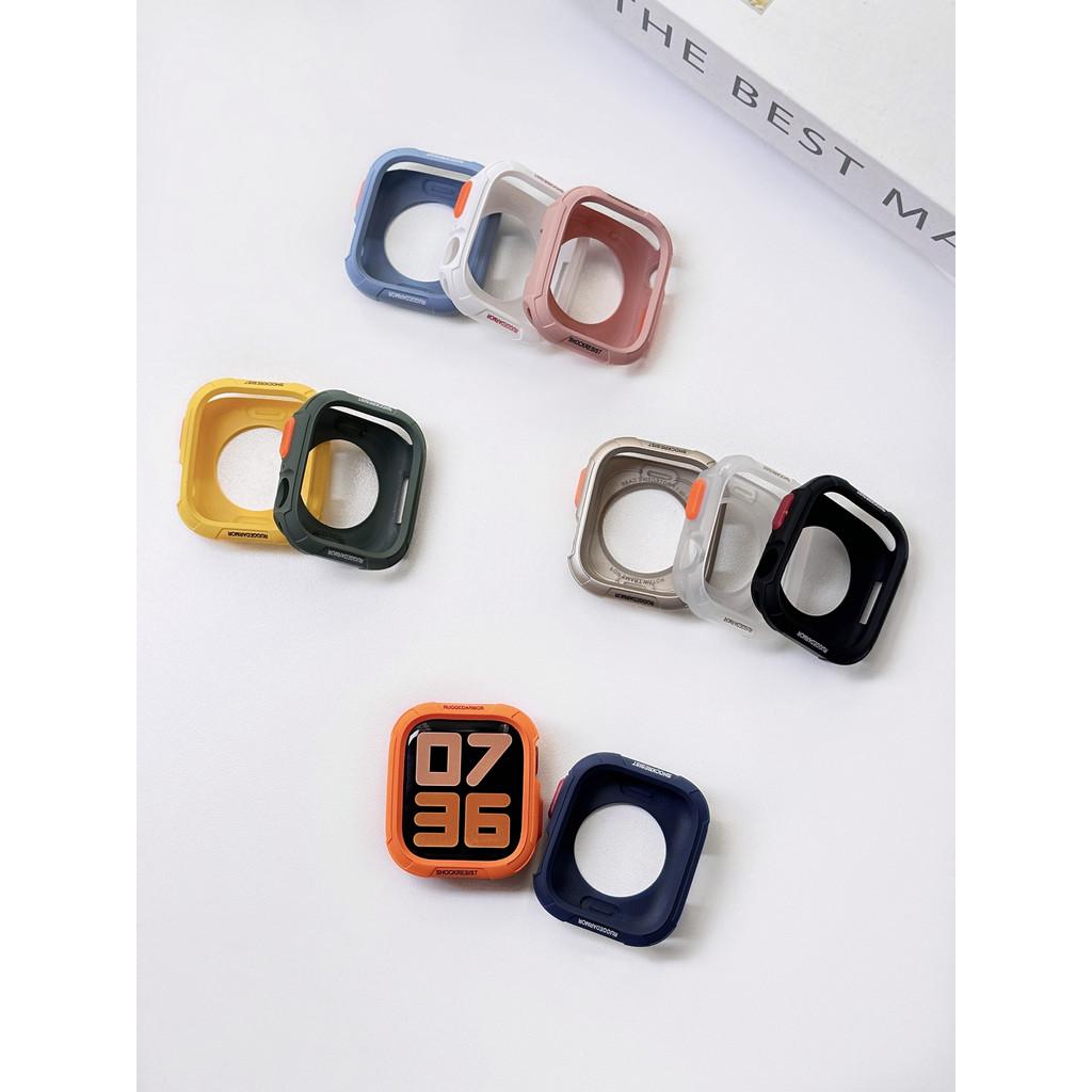 Stoßstange Weiche Silikonhülle Für Apple Watch 10 9 8 7 6 SE 5 Anti-Drop Mattes Cover Für iwatch 49mm 41mm 42mm 46mm 40mm 44mm 45 mm