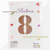 40" Rose Gold Laser Cut Number Balloon - Birthday, Proposal, Wedding, or Bridal Decor