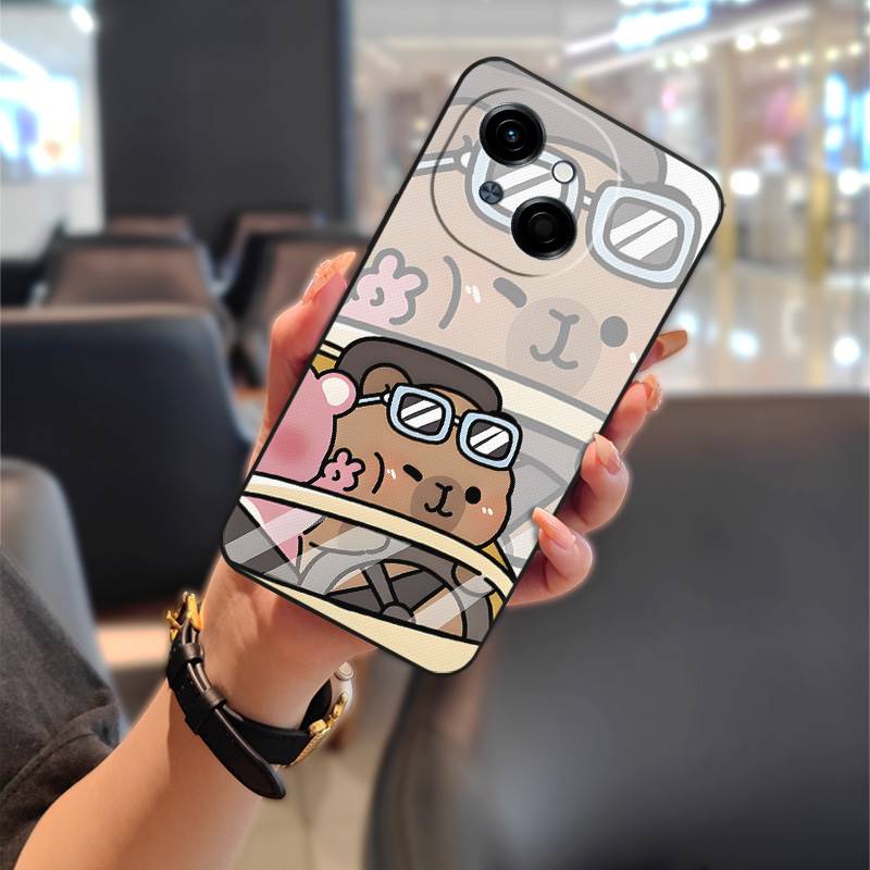 Couple Cute Phone Case For Tecno POP9 4G/Spark GO 1/GO1S/KL4 Full Wrap Protective Anti-knock Dirt-resistant Graffiti TPU
