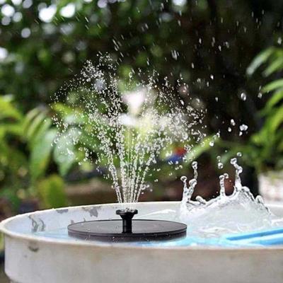 Round Shape Water Fountain Break-Resistant Practical Mini Outdoor Pool Waterfall Solar Pump