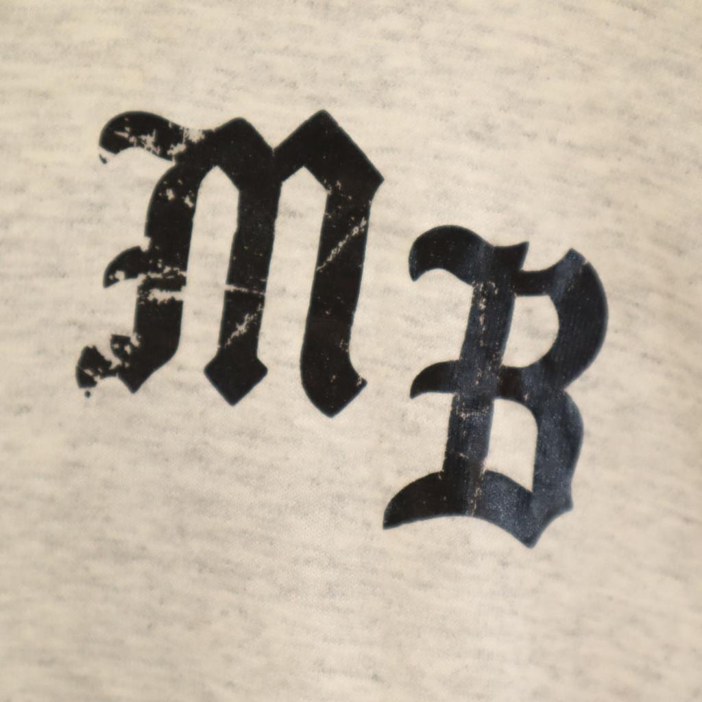OLD 90s MB 15 Short sleeve Henry Neck T-shirt gray Men's Used