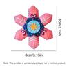 Christmas Snowflake Felt Ornament Kit with Pre-Cut Felt 3D Embroidery Needlepoint Kit Xmas Felt Snowflake Pendant Crafts
