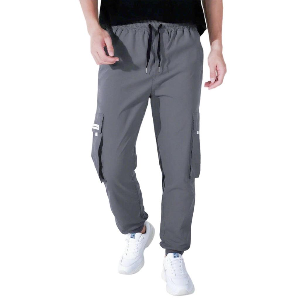 Herre Salopetter Snøring Flerlommer Casual Bukser Turbukser