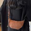 Retro underarm small bag women's autumn new fashionable high-value croissant bag textured messenger bag