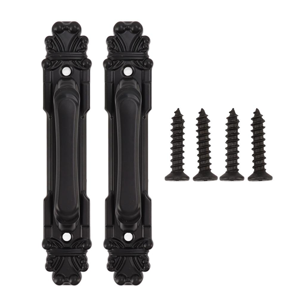 2pcs Aluminum alloy Heavy Duty Door Handle Black Sliding Door Handle Barn Door Handle Industrial