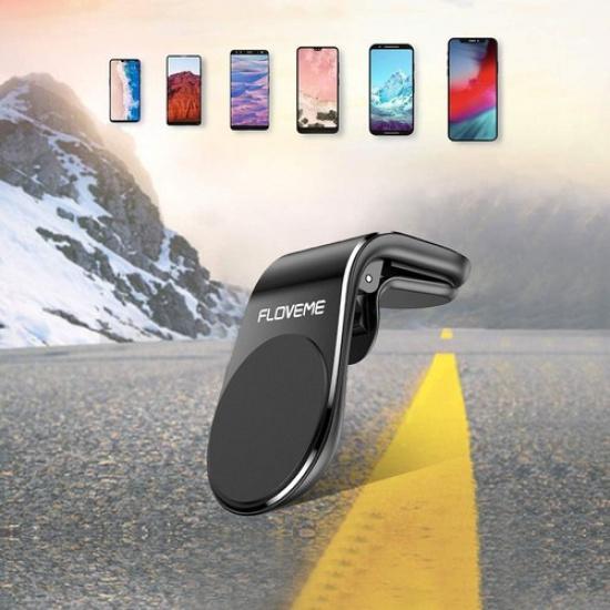 Magnetic Car Phone Holder Stand Mount For GPS Mobile Phone Car Accessories Black