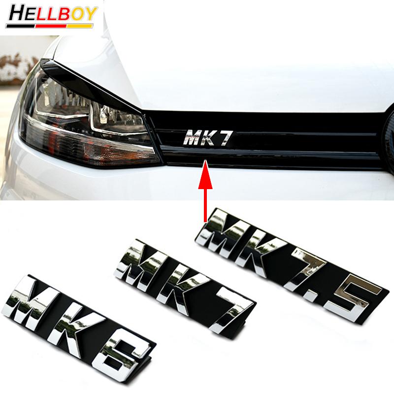 RUNTB1 Car Styling For Volkswagen VW GOLF 6 7 MK6 MK7 MK7.5 Front Grille Emblem Badge Trims Decals Sticker