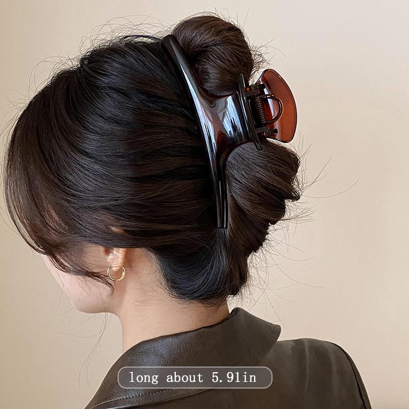 Elegante Pinza per Capelli Grande Solida da 5,91 pollici per Donne Ornamento per Capelli Lunga per Capelli Spessi Clip per Capelli Fascia per Capelli Accessori per Capelli