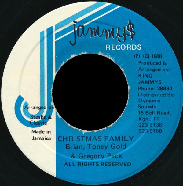 7inch Record BRIAN & TONY GOLD & GREGORY PECK - Christmas Family NONE Jammy's Records 1988 Jamaica Reggae, Ska & Dub Used