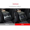 Rear Air Outlet Decoration Frame Vent Trim Strips Carbon Fiber Car Stickers For Series 5 BMW F10 2011-2017 Interior Accessories