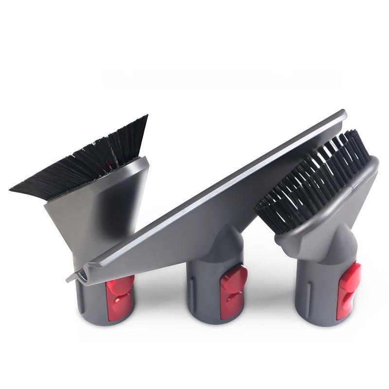 Flat Suction Nozzle Head For Dyson V7 V8 V10 V11 V12 V15 Vacuum Cleaner Mattress Brush Head Round Brush Soft Brush Parts