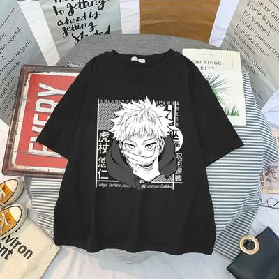 Japāņu anime Jujutsu Kaisen apdrukas krekli Vasaras T krekls Sieviešu Gojo Satoru Topi Yuji Itadori Grafiski T-krekli Unisex īsām piedurknēm