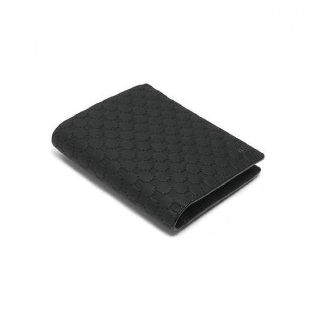 Daks Black Dd Plate Logo Matte Leather Wallet Dbwa0e362