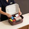 Medication Lock Box Safe Container With Carry Handle Storage Box With Lock For Phone Jewelry Personal Items Documents Valuables
