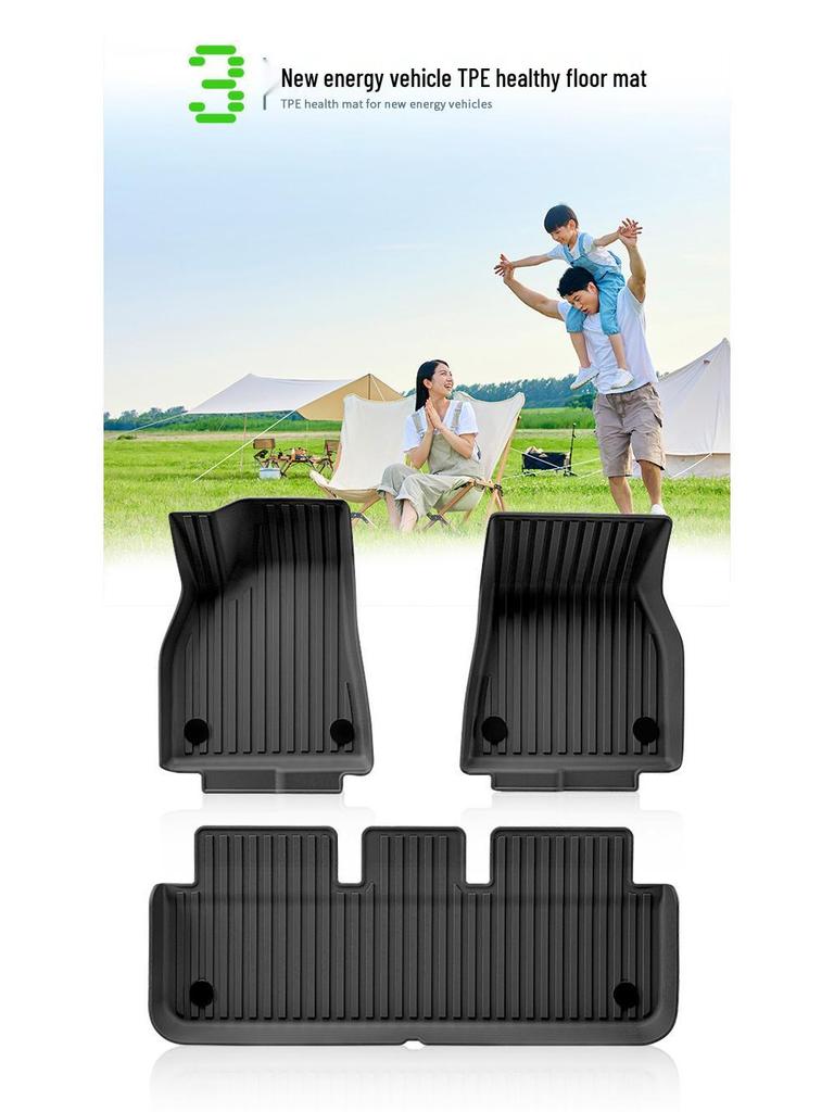 Custom TPE Car Mats for 2023 Tesla Model S - Includes Main Trunk Mat