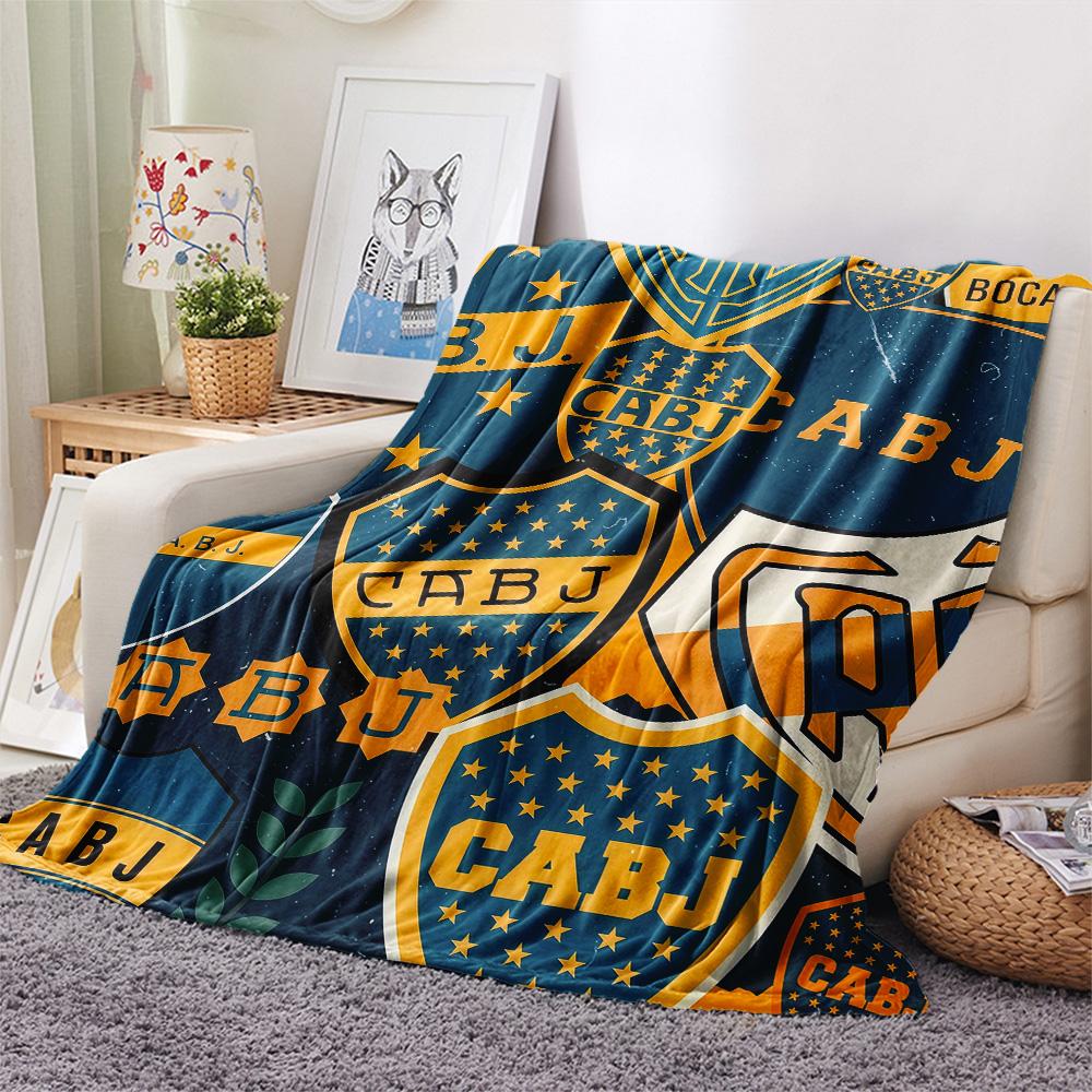 Club Atletico Boca Juniors Flannel Blanket, High quality Comfortable for All Seasons, Home Decor, Warmth and Comfort
