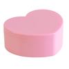 Pink Color Heart Shape Jewelry Box Small Size Plastic Jewelry Organizer Case With Mirror Portable Jewelry Storage Box