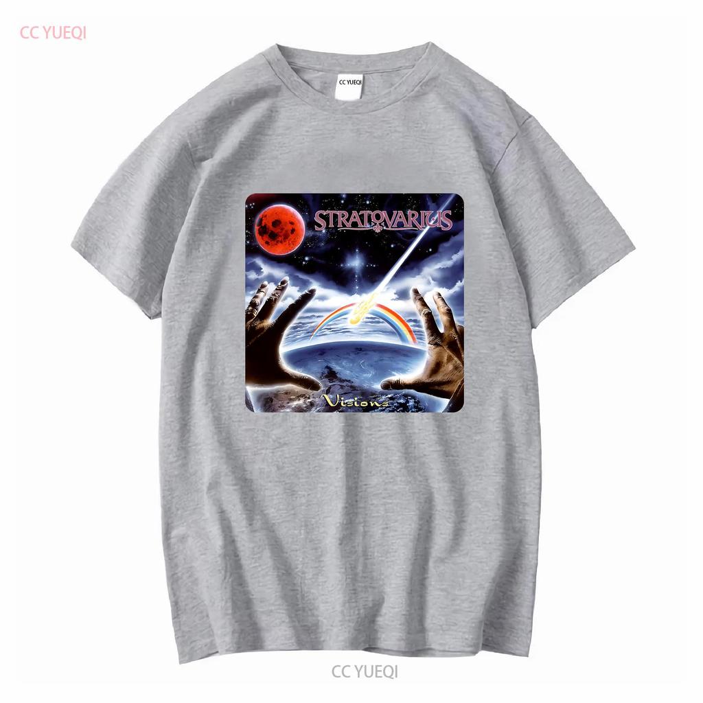 Stratovarius T Shirt Sz L 1997 Power Metal Band Visions Sonata Arctica Helloween Vintage Washed Streetwear Unisex Stretched