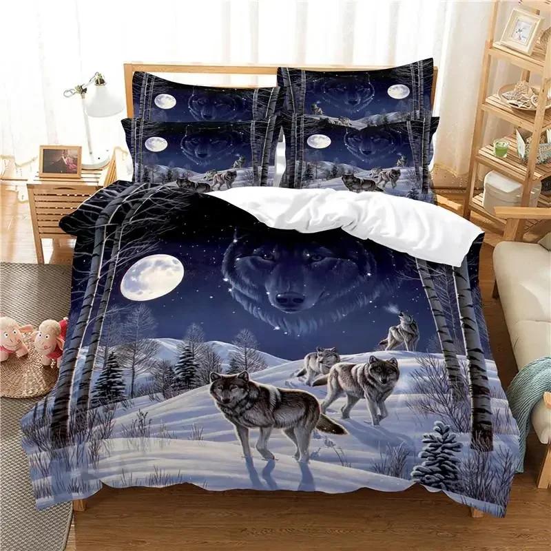Wolf Mechanical Eye Bedding Set Single Twin Double Queen King Cal King Size Bed Linen Set