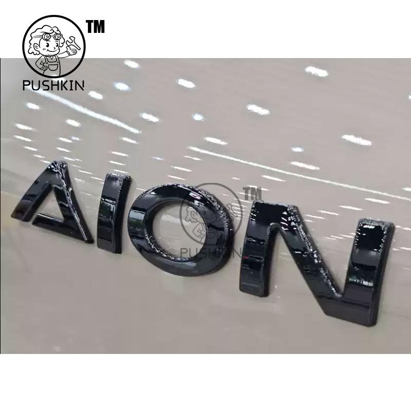 For GAC AION V 2025 2026 3D ABS Sticker Car Emblem Badge Decals Black Badge Logo Emblem Cover Car-Styling Accessories