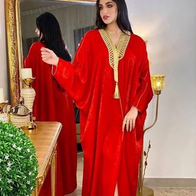 Moslimkleding Arabische Dubai Turkije Vleermuismouw Gewaad Vest Abaya Lange moslim dameskleding
