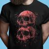 28 Skulls T Shirt Skeleton Goth Halloween Skull Sk