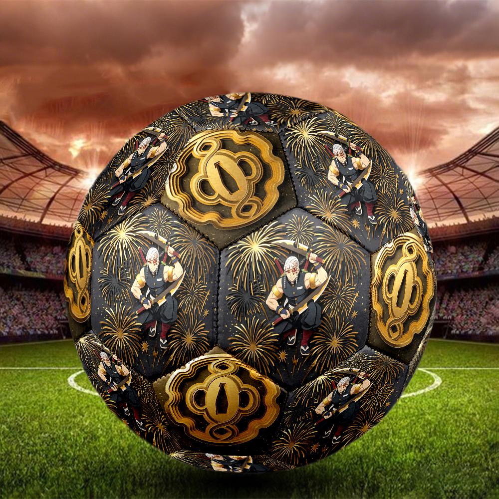 1pc Demon Slayer Kimetsu No Yaiba Football Soccer Ball Size 5 Indoor Soccer Ball Fashion Colorful  Backyard Game -Great For Sports Fans Gift HE11