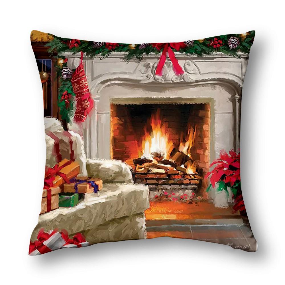 Christmas Cushion Cover - Upgrade Your Living Room Decor With Festive Feel Home Decor Pillow Case Art Cushion Cover