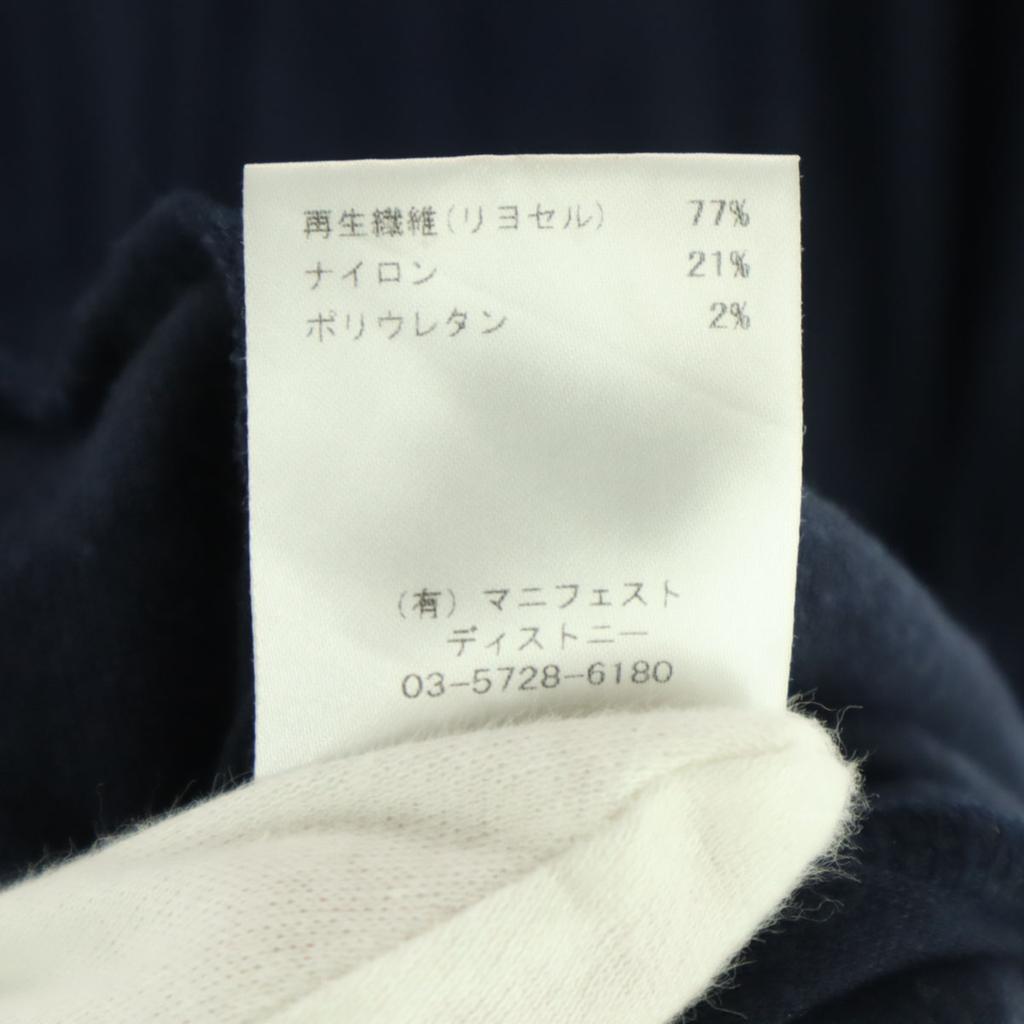 FLORENT Made In Japan Long Sleeve Long Dress Navy Women Used