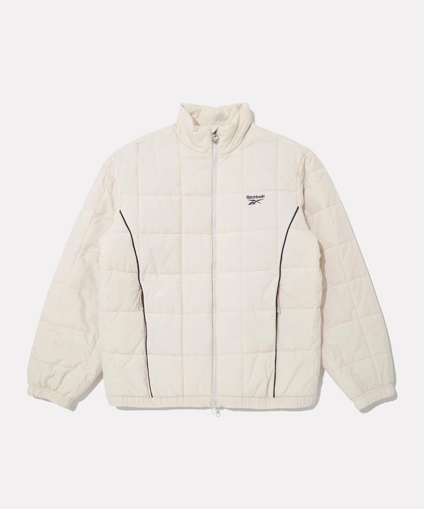 Reebok Square Quilted Padded Jacket - Ivory