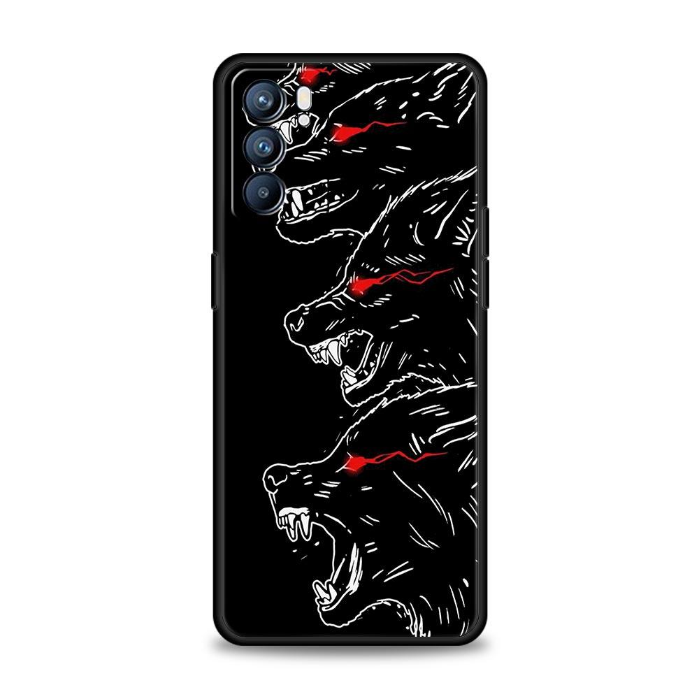 Animal Wolf Phone Case For OPPO Find X5 A54 A53 A52 A9 2020 A16 A15 A95 A76 A74 A12 Reno7 SE Reno6 Pro+ 5G Soft Silicone Cover