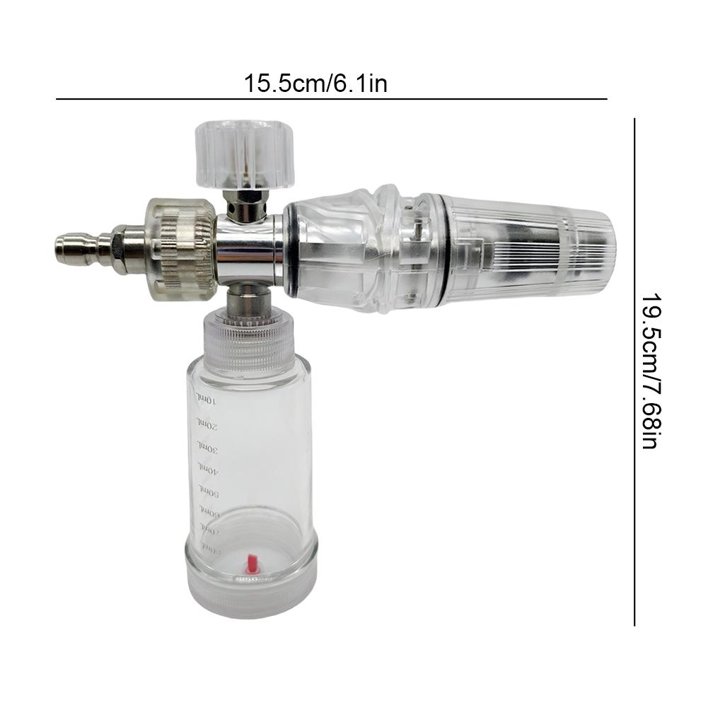 100ml Soap Foam Spray Bottle Adjustable 4500PSI Water Foam Pot with 1/4 Inch Quick Connector Foam Spray Pot for Car Wash