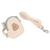 Haustier Rucksack Geschirr mit Leine Tiermuster Rucksack Verstellbares Westengeschirr Welpen Zugseil