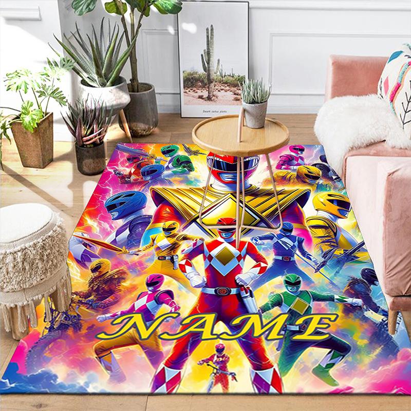Custom 1Pc Power Rangers Heroic Battle Rug Office Carpet Indoor Outdoor Entrance Doormat Nonslip Soft And Comfortable Living Room D2915218