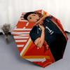 1pc Haikyuu!! Kuroo Tetsurou Automatic Opening Closing Umbrella Portable 3-Fold Design, 8-Bone Iron Frame Outdoor Umbrella, Perfect Gift for Fans, Tra
