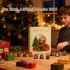 Sloth Xmas Advents Calendar For Kids Adorable Sloth 2D Ornament Collection For Holiday Party Favor