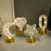 LED Crystal Night Light Dual Color Atmosphere Lamp Luxury Desktop Ornament Creative Gift