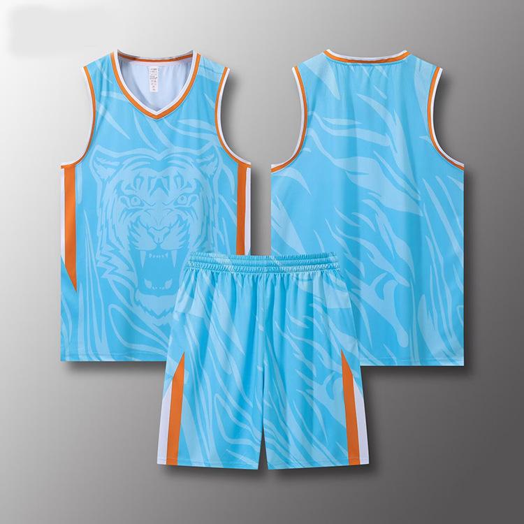 Basketball Suit Men'S Team Game Quick-Drying Sports Training Suit Adult Children'S Jersey Sports Yardage Printing
