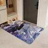 anime S-Seraph of the End Floor Mat Flannel Door Mat Non-Slip Absorbent Washable Indoor Home Rug