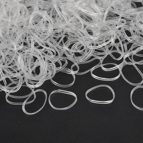 1000Pcs Transparent Elastic Hair Bands Mini Hair Ties Braided Ponytails Hair Bands Womens Hair Accessories