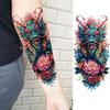 1 Blatt Kreative Malerei Drache Löwe Temporäre Tattoos für Männer Frauen Erwachsene Körperkunst Wasserdichte Realistische Fake Tattoo Aufkleber