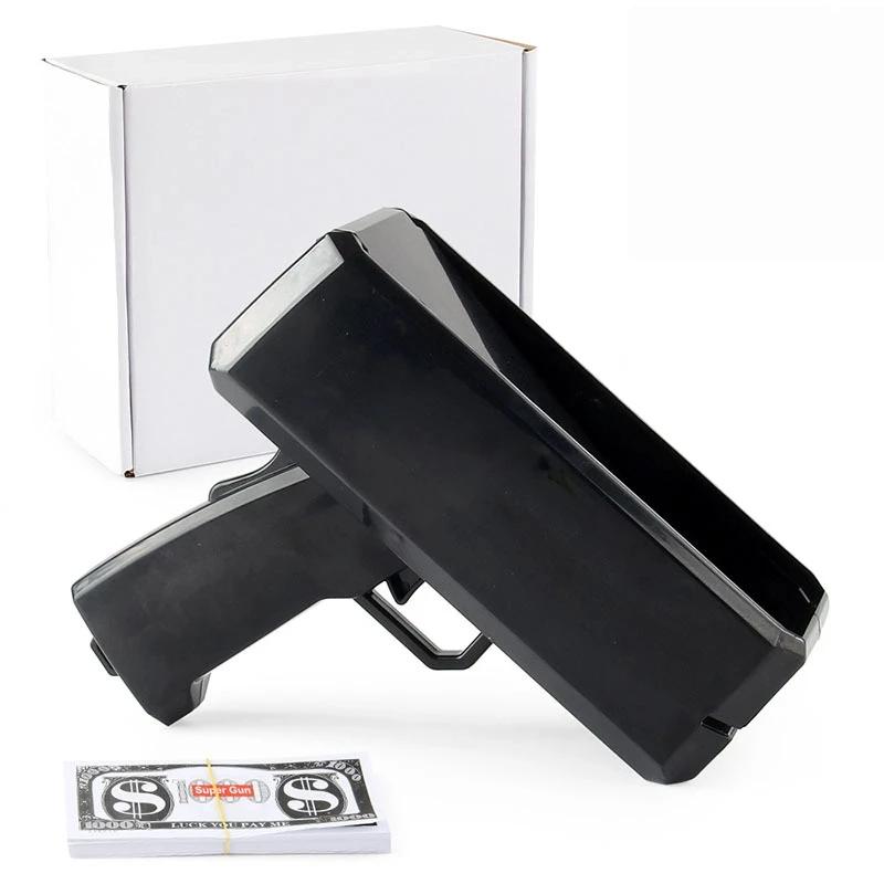 Golden Money Gun Cash Sprayer Party Prop for Weddings Birthdays New Year Carnivals No Power Safe Portable Fun Celebration