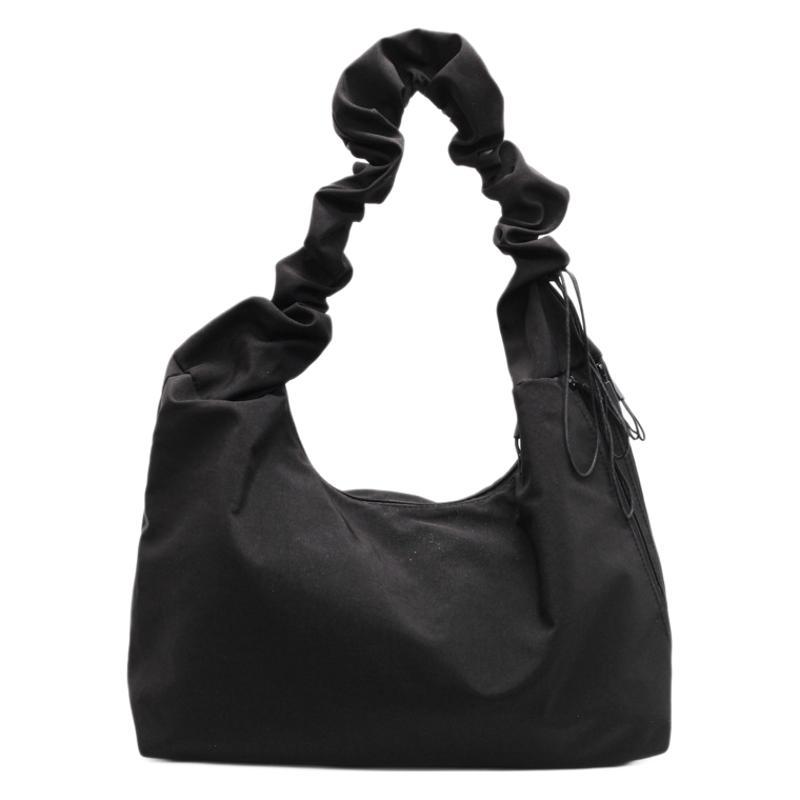 Girl pleated underarm bag 2025 new lightweight nylon messenger bag large capacity versatile shoulder women's bag