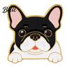 Easy Disassemble Brooch Pin Dog Head Design Enamel