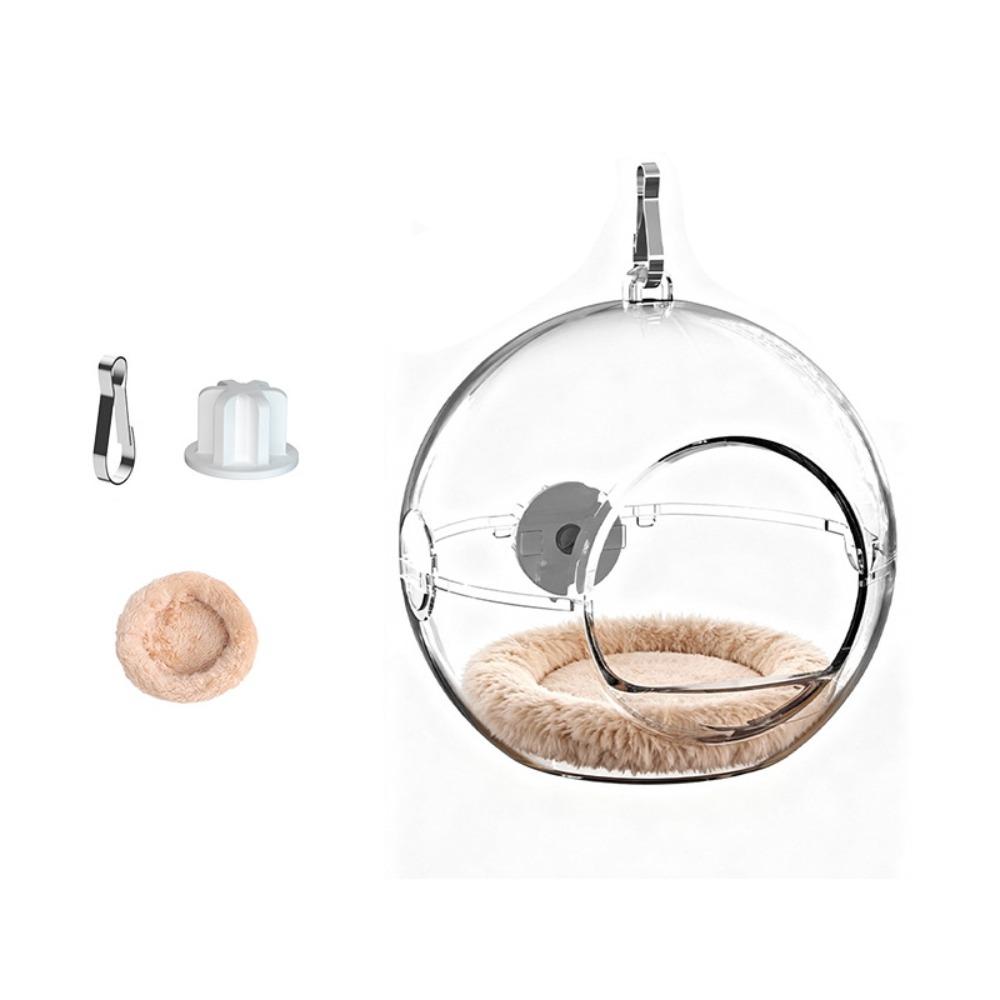 Spherical Transparent Bird Nest Wear-resistant Hanging Bird Breeding Nest Comfortable Thickened Squirrel Bed Pet Supplies