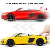 1/32 Scale R8 Spyder 2020 Model Car Diecast Toy Vehicle Collection Gift