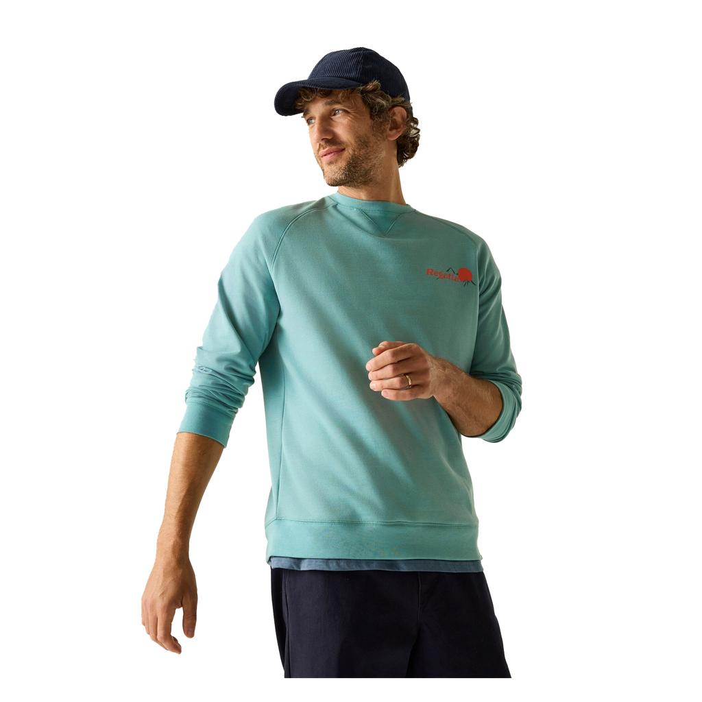 Regatta Mens Nithsdale Back Print Sweatshirt