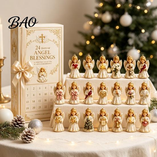 Festive Decoration for Home 2026 Nutcracker Advent Calendar, 24-Day Acrylic Ornament Set with Classic Party Favors Children Soldier Figures, Christmas