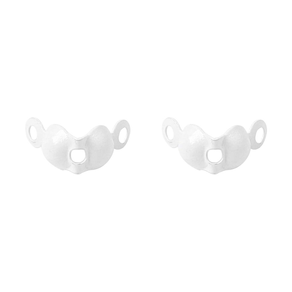 Connector Clasp Fitting 4*7mm Ball Chain Calotte End Crimps Beads Connector Components For DIY Jewelry Making Supplie
