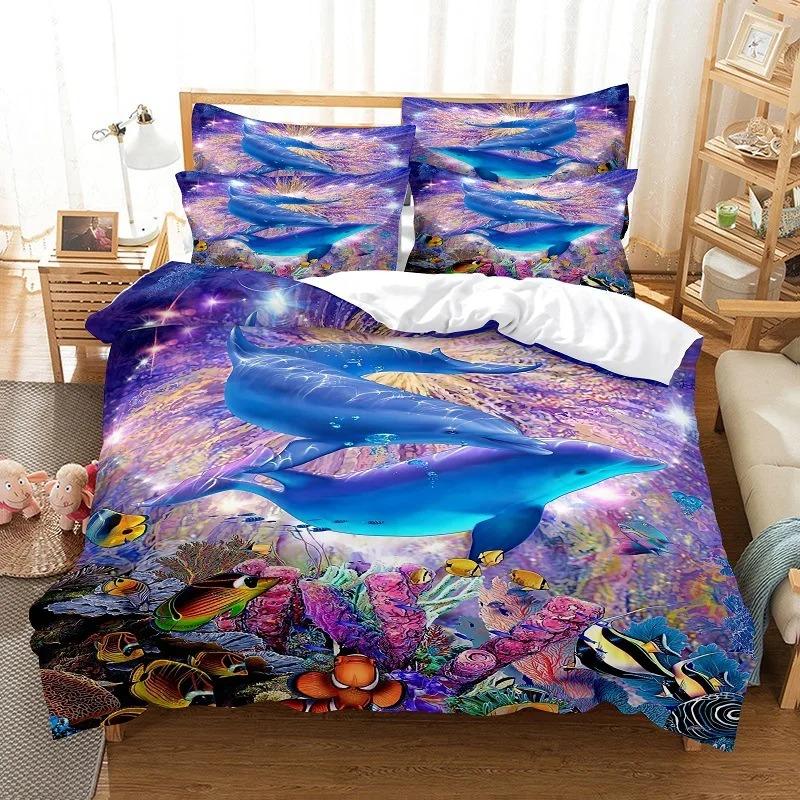 Big Pike Fish Duvet Cover Set 2/3 Pcs Boys Girls Twin Queen Size Duvet Cover Pillowcase Bed
